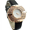 Leather Belt Crystal Women Watch