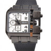 Wide Leather Strap Rectangle Watch