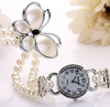 Luxury Butterfly Pearl Bracelet Watch