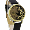 Style Musical Note Carving Ladies Watch